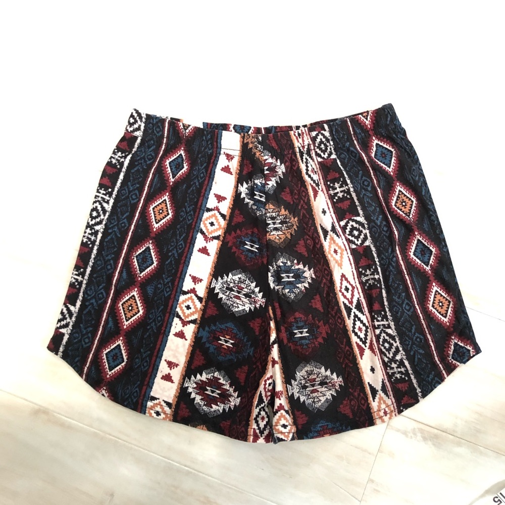 Aztec print shorts